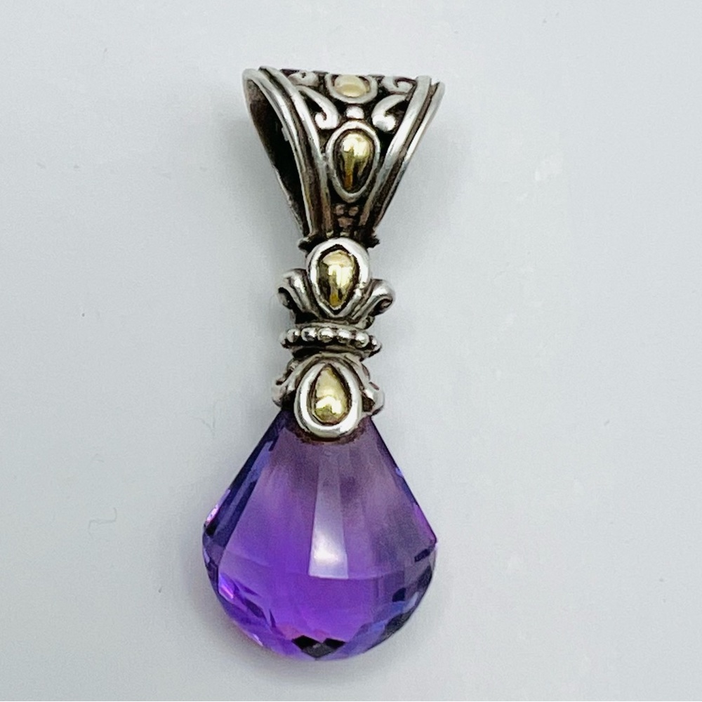 John Hardy Amethyst Pendant with Gold